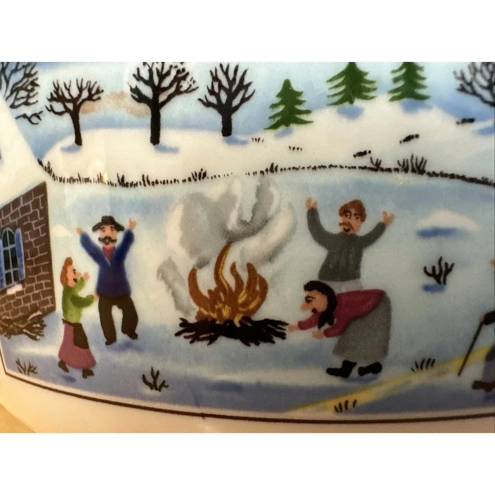 Villeroy‎ & Boch Naif Christmas 7.75 Inch Vegetable Side Serving Bowl Dish NEW